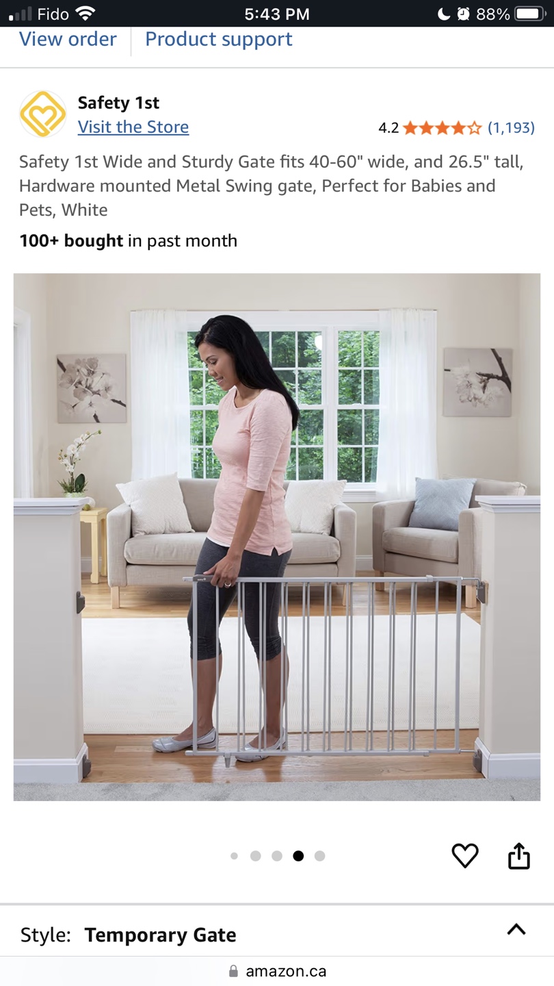 Safety 1st Wide & Sturdy Baby/Pet Gate - photo 2