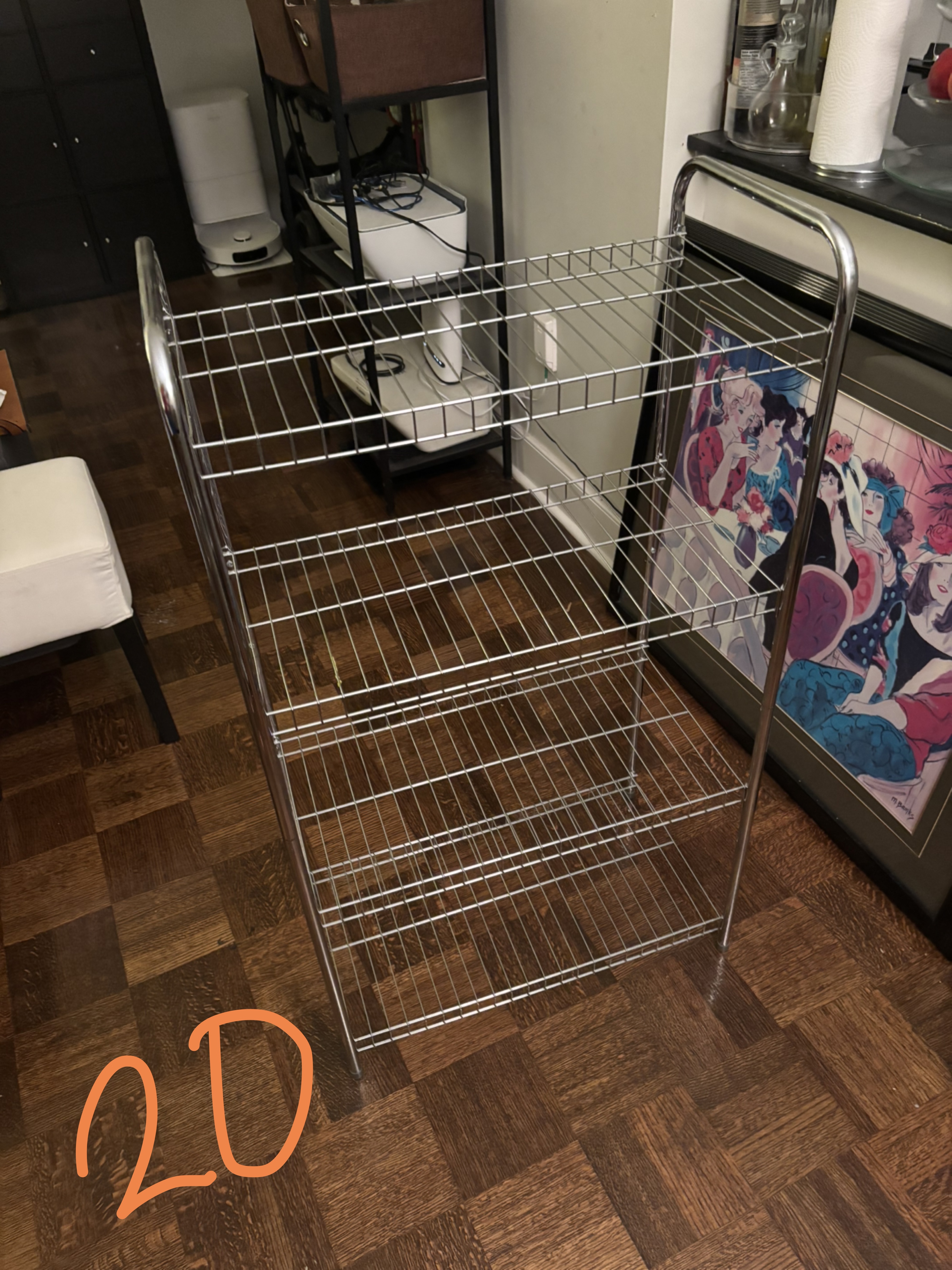 2 Metal Shelving Unit + free scented candles - photo 5