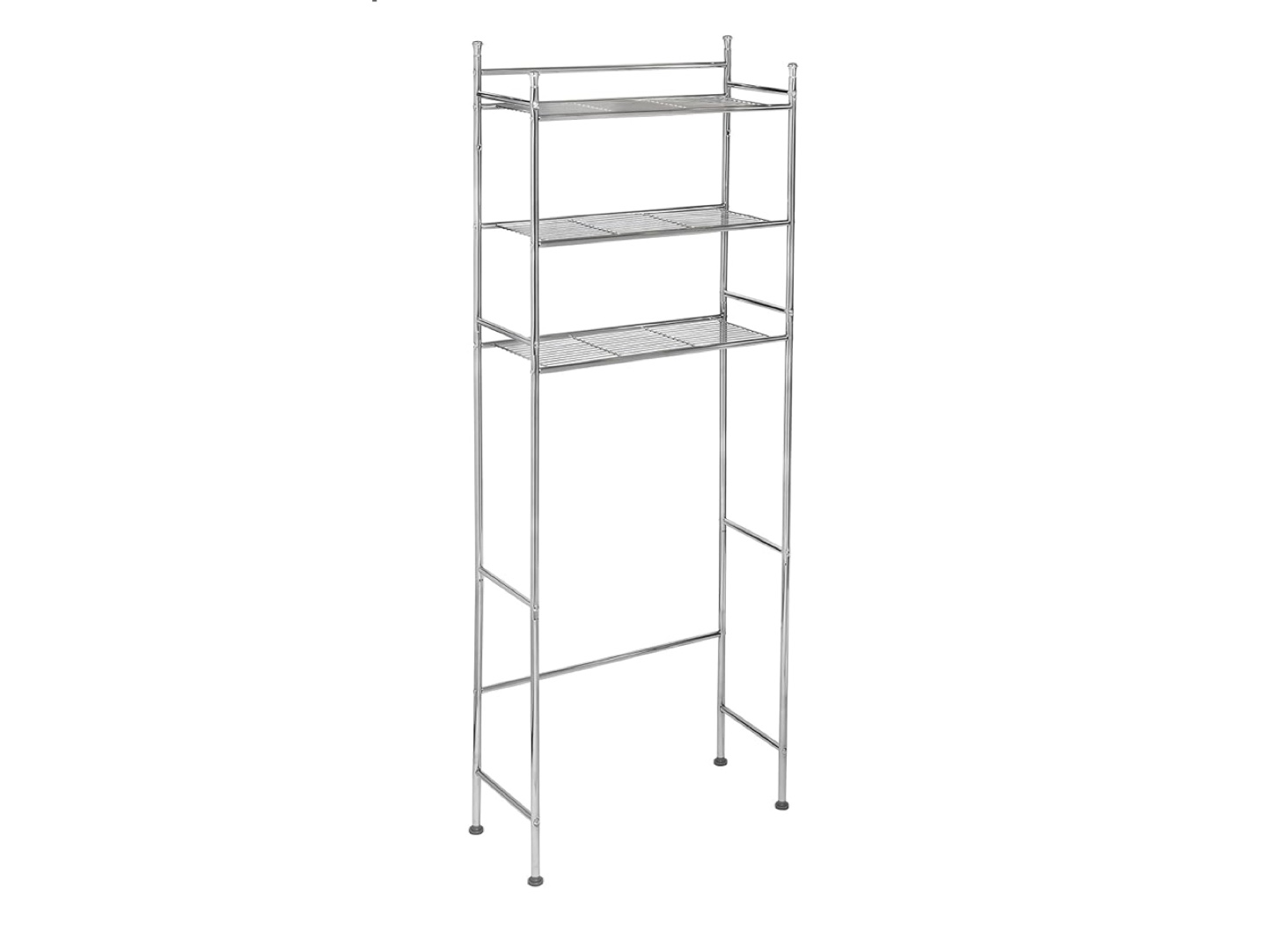 3 Tier Over-The-Toilet Storage Shelf - Chrome Finish - photo 2