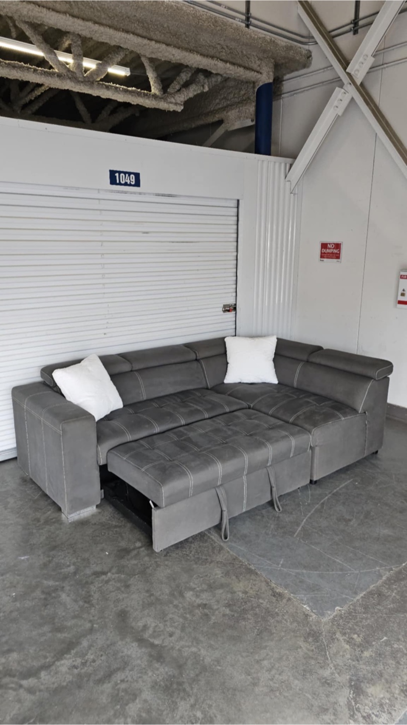 Drake 3 piece right facing pull out sofa bed - photo 5