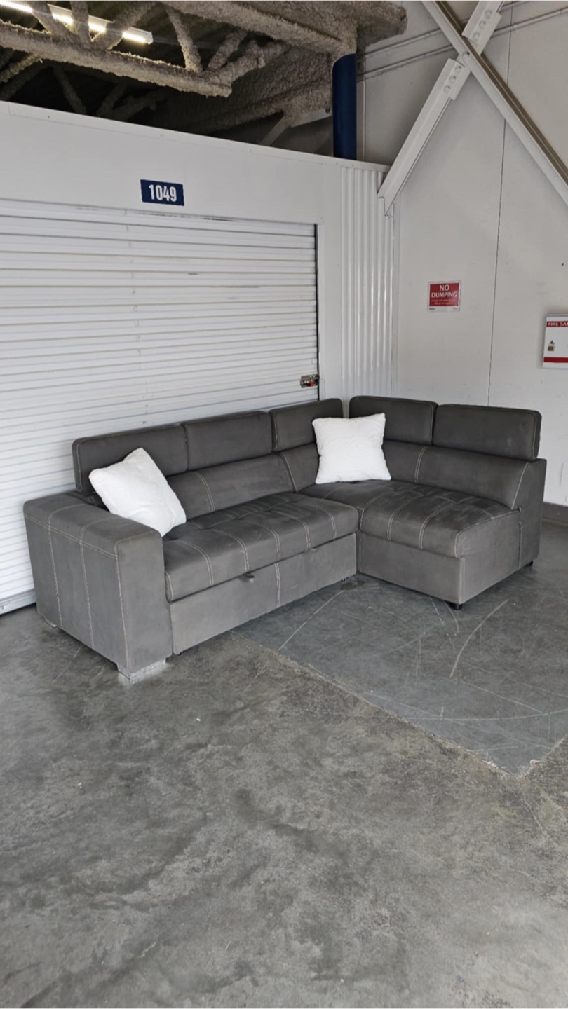 Drake 3 piece right facing pull out sofa bed - photo 4