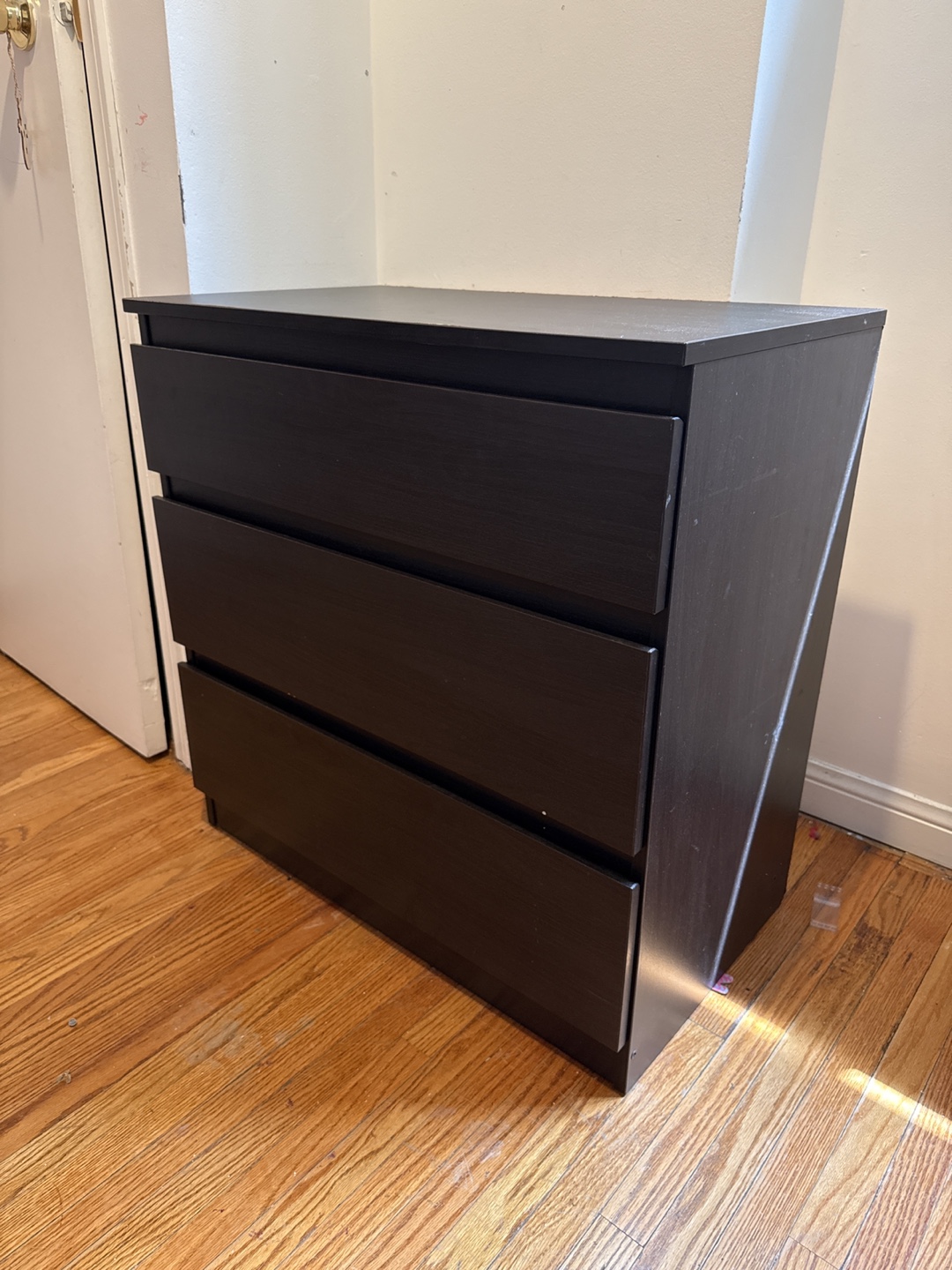 IKEA Malm 3-Drawer Dresser - Dark Brown - photo 2