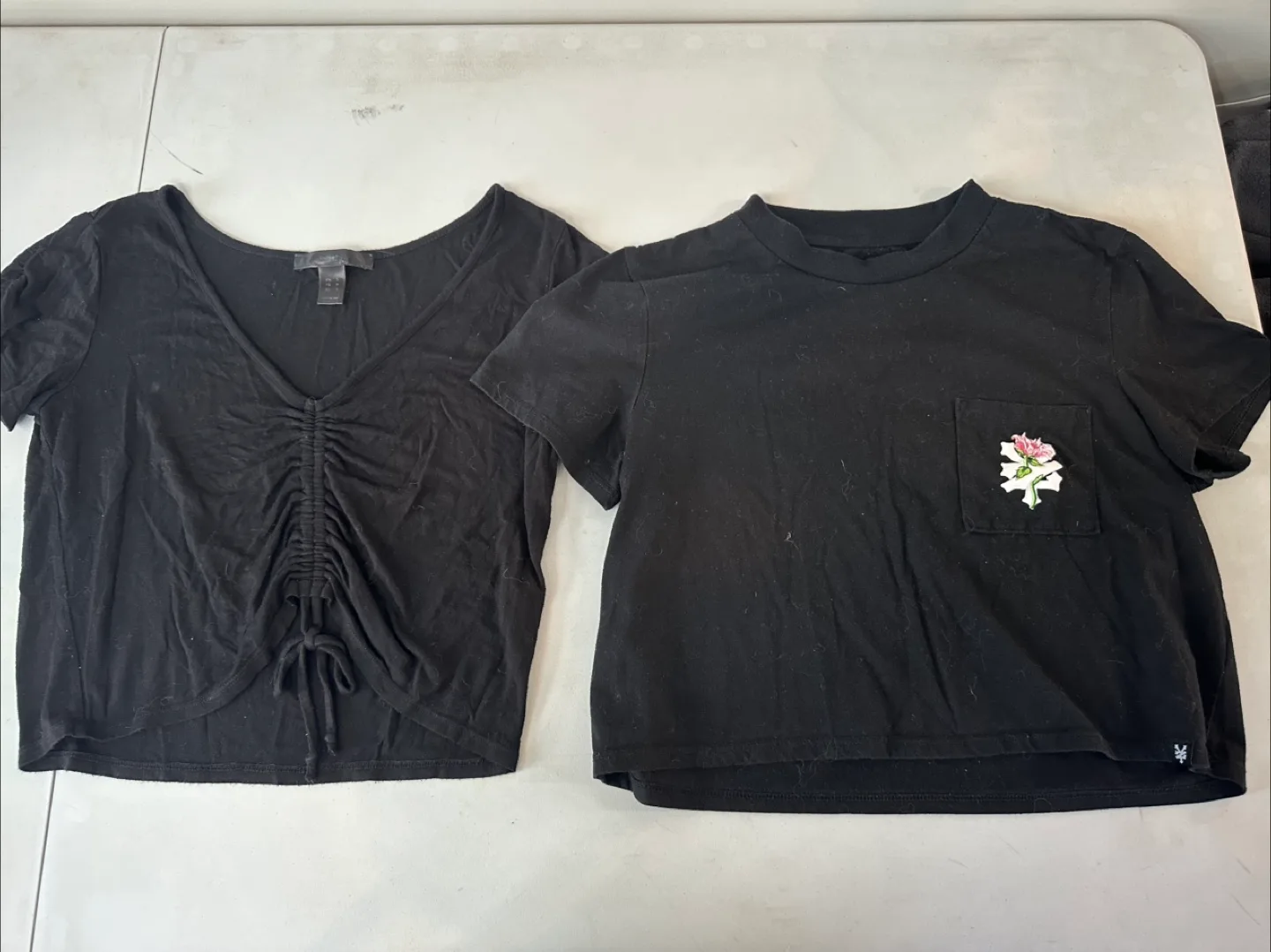 Two Black T-Shirts: Forever 21 & Zoo York thumbnail