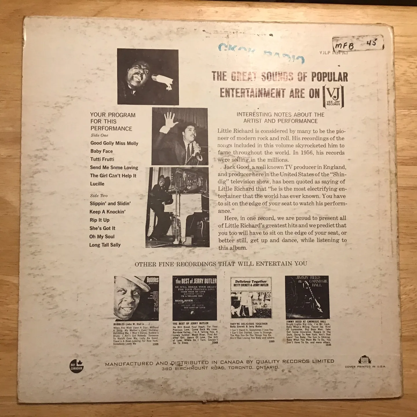 🤩 Little Richard - His Greatest Hits Vinyl Record image indicator(2)