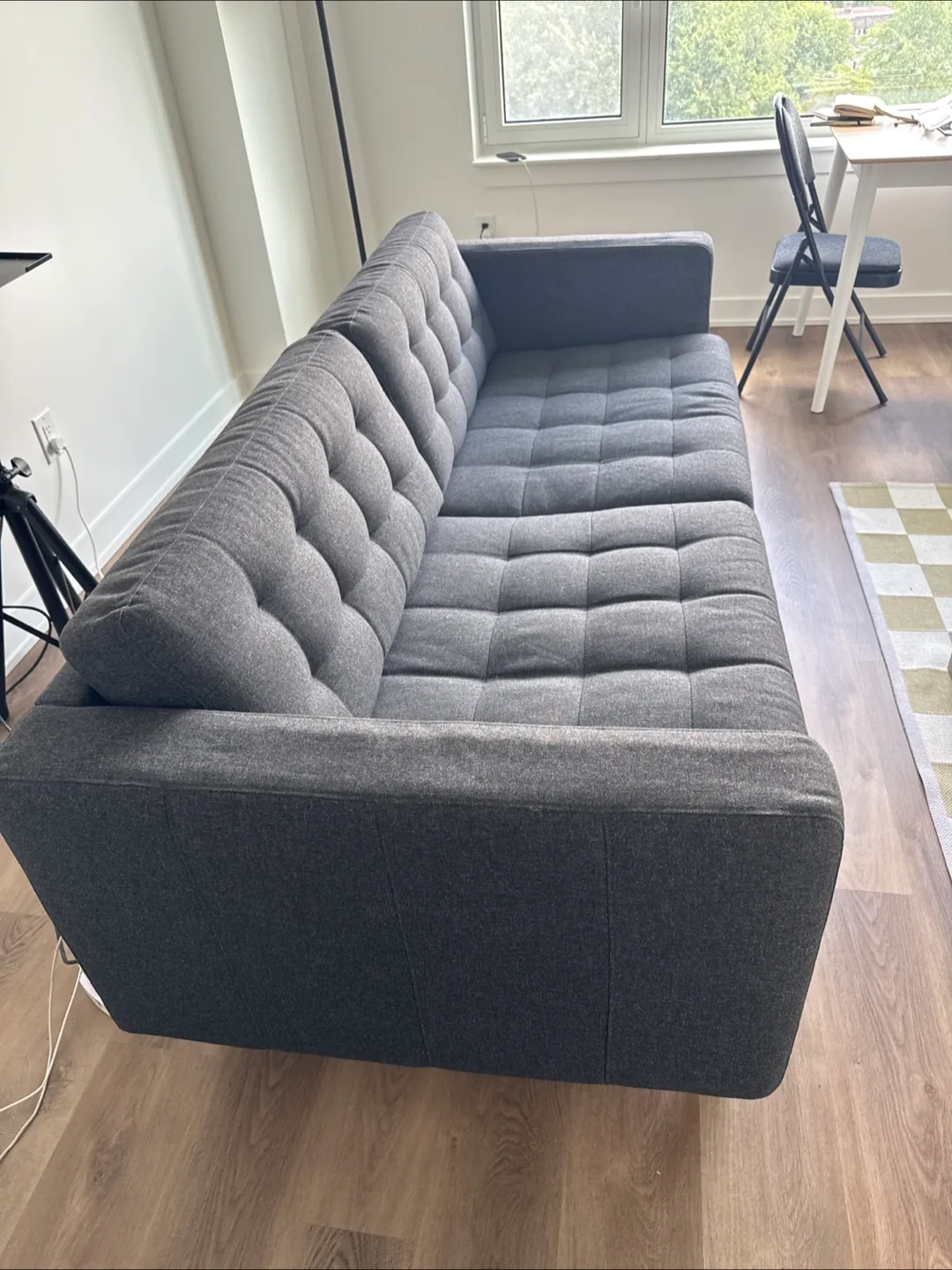IKEA Three-Seater Sofa - Grey thumbnail