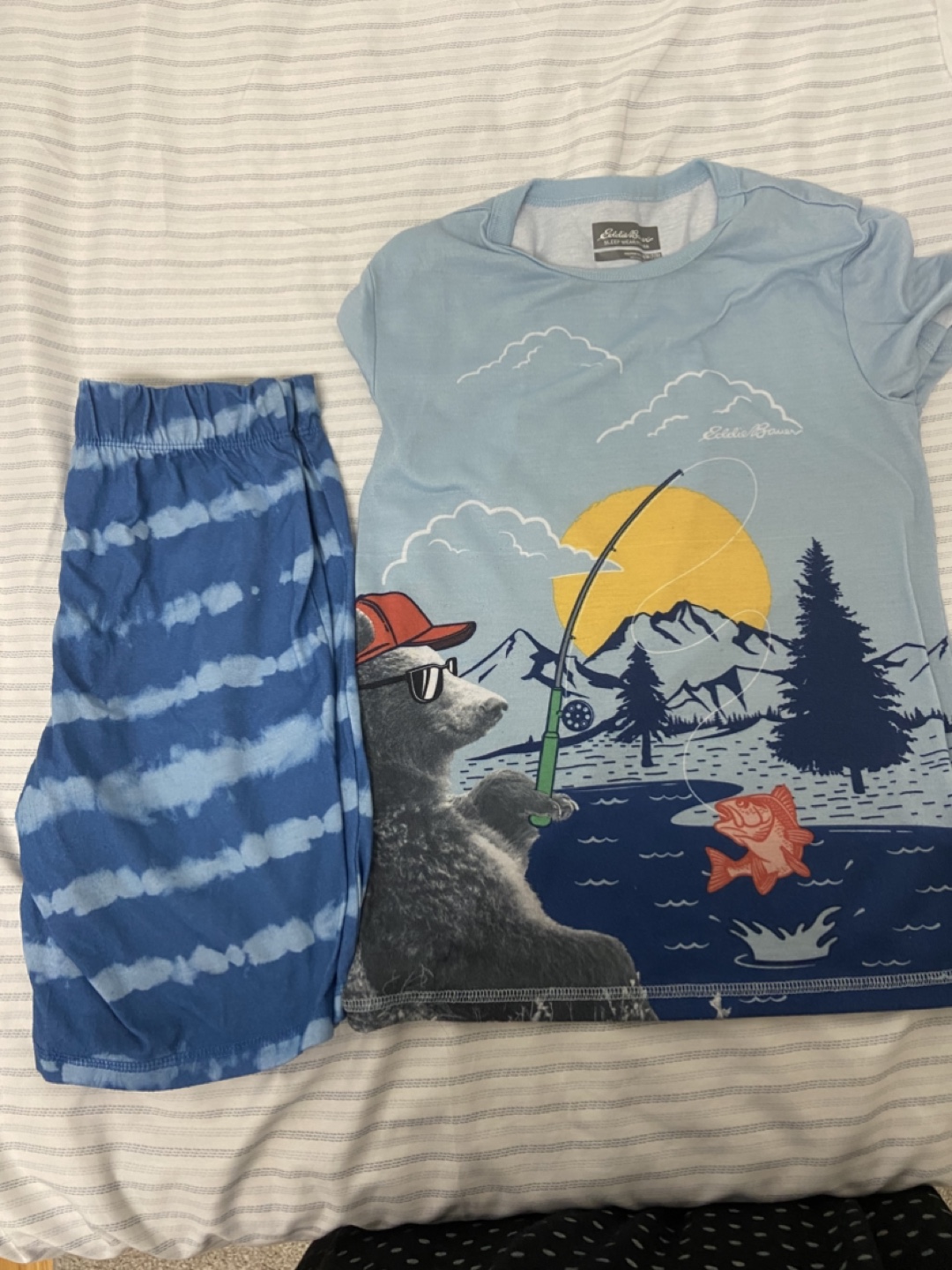 Eddie Bauer Kids Pajama Set - Size M (7/8)
