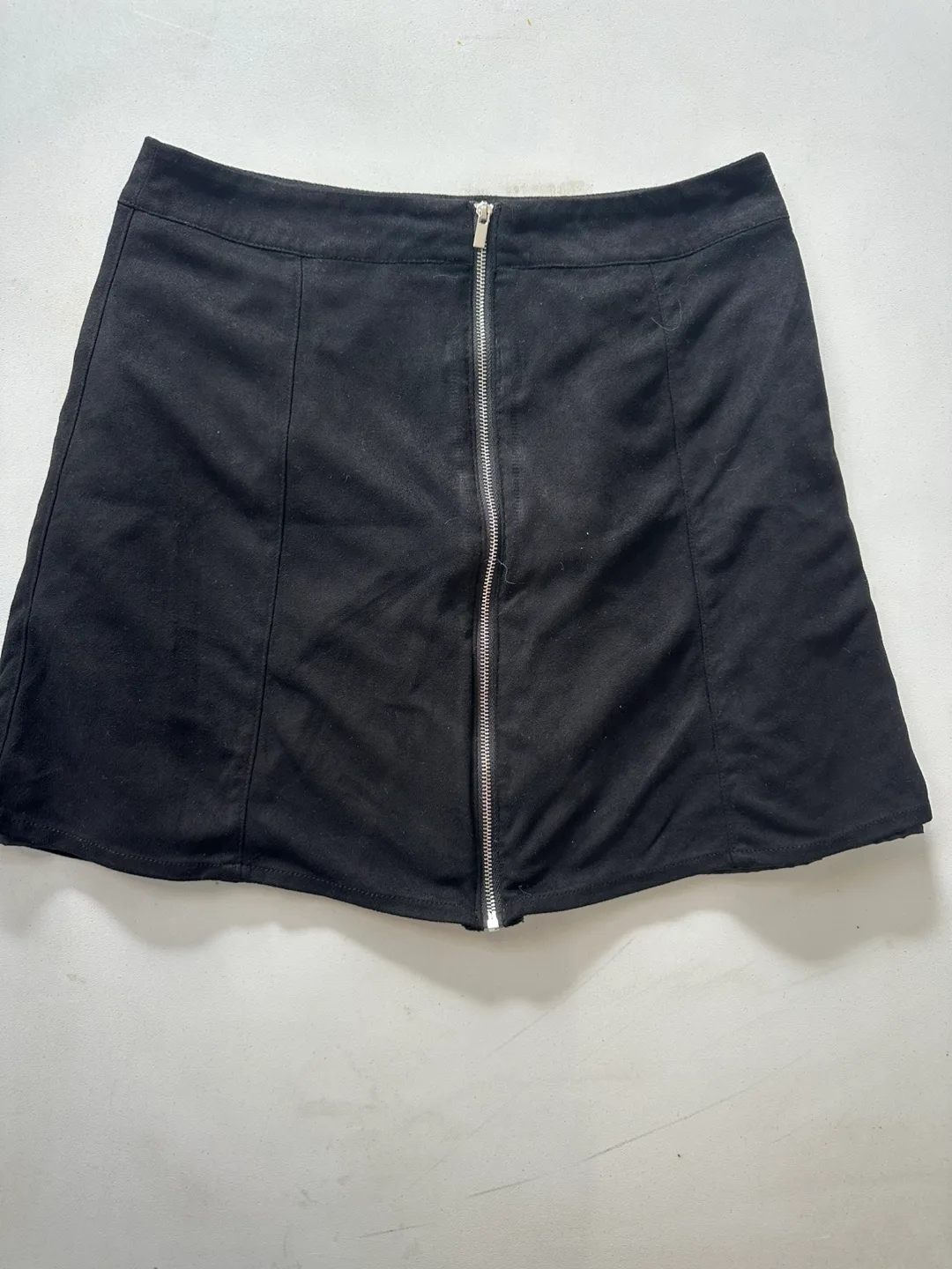 Black Mini Skirt with Zipper thumbnail