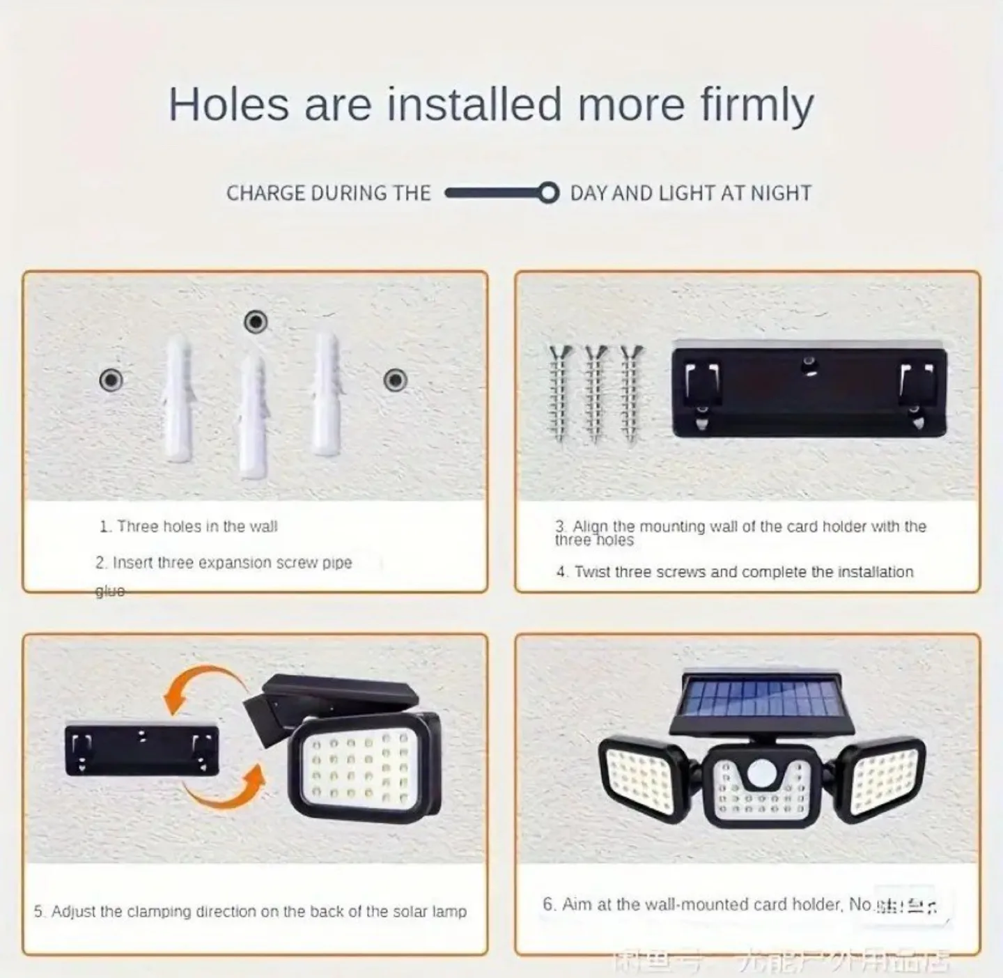 New Split Solar Wall Lamp image indicator(3)