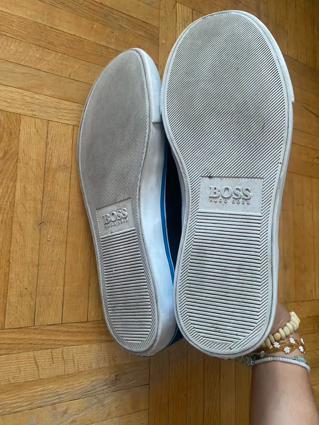 Hugo Boss Blue High-Top Sneakers - Size 5.5 image indicator(4)