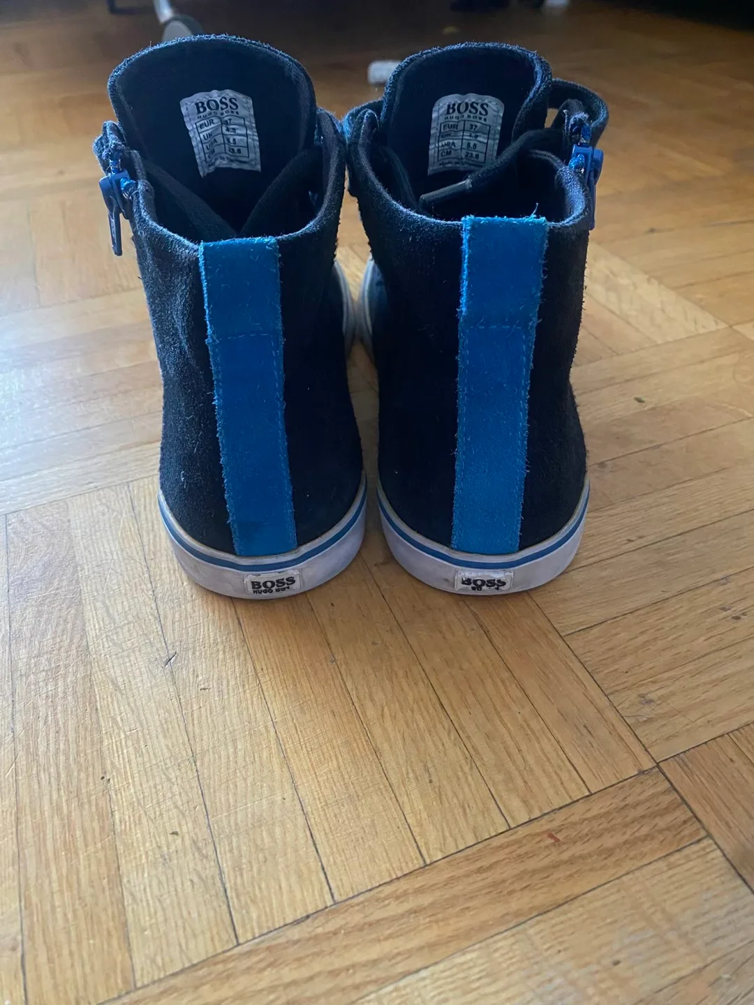 Hugo Boss Blue High-Top Sneakers - Size 5.5 image indicator(3)