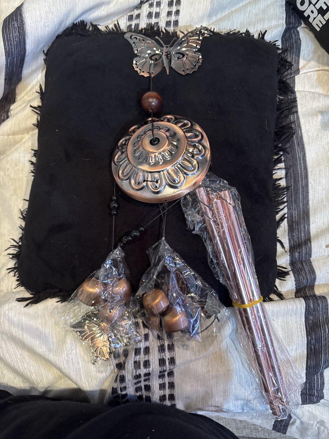 Butterfly Copper Wind Chime - New