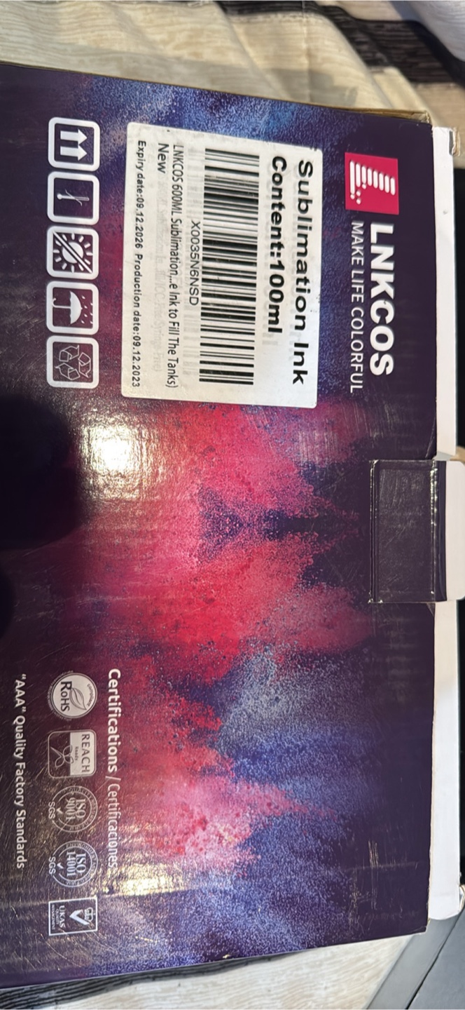 New LNKCOS Sublimation Ink 100ml
