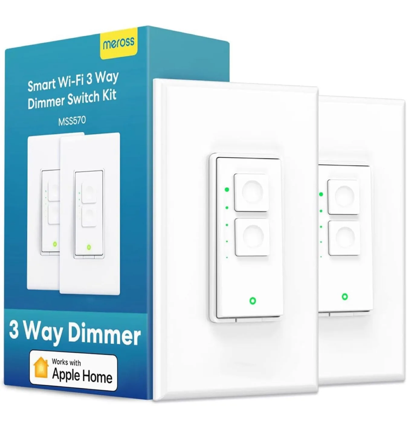 Meross Smart Wi-Fi 3 Way Dimmer Switch Kit MSS570 - New thumbnail