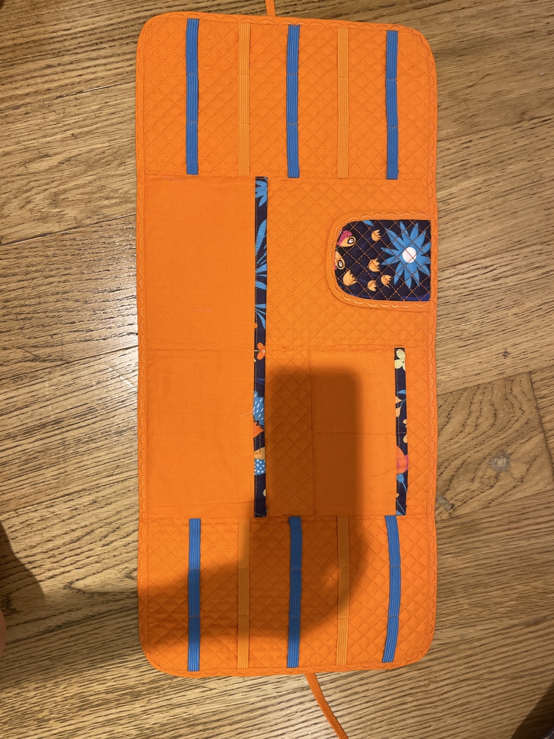 #FREECYCLE Orange Floral Travel thread Organizer - photo 2