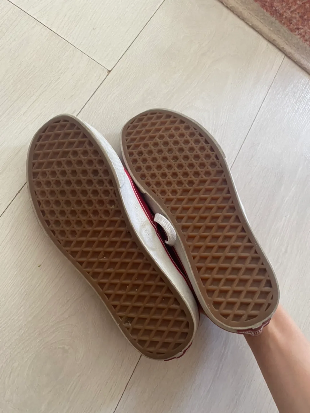 Vans Red Canvas Sneakers image indicator(2)