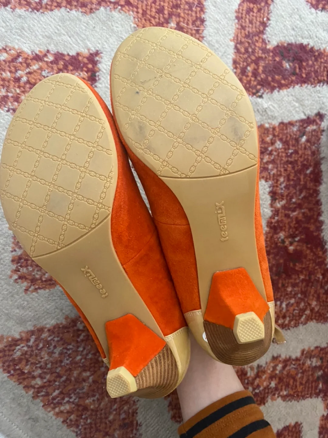 Orange Suede Heels image indicator(3)