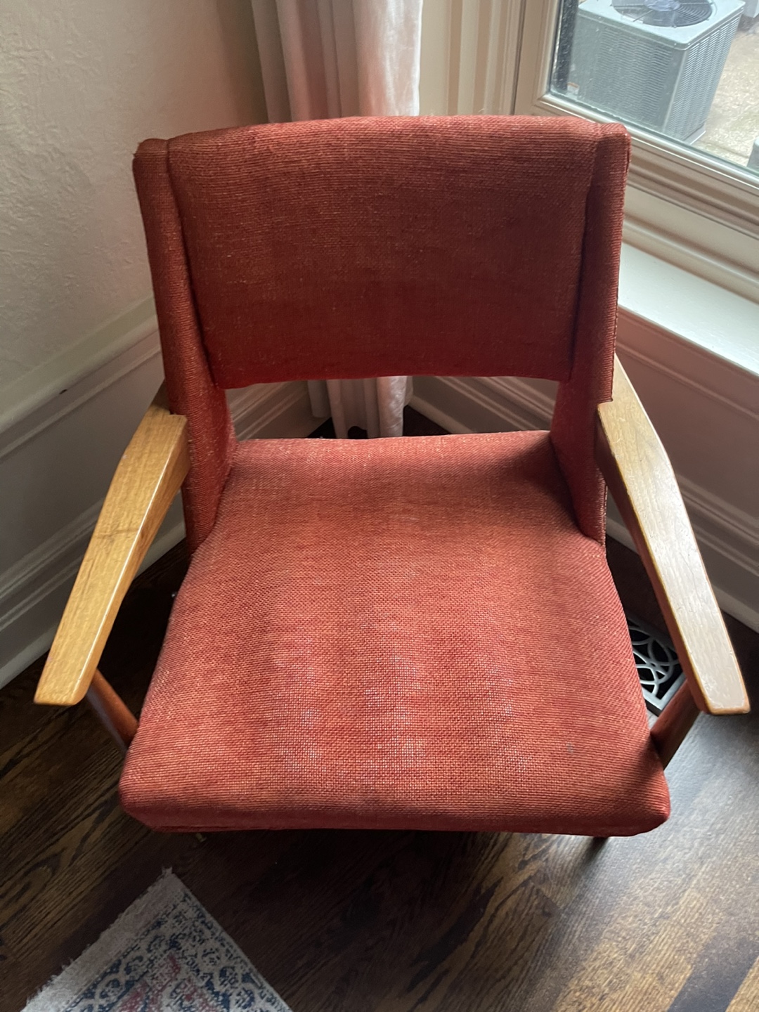 Mid-Century Modern Armchair - orange/red - photo 4