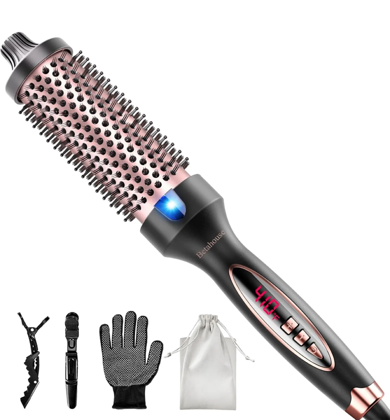 Betahouse 1.5 Inch Ceramic Curling Barrel - Black image indicator(2)