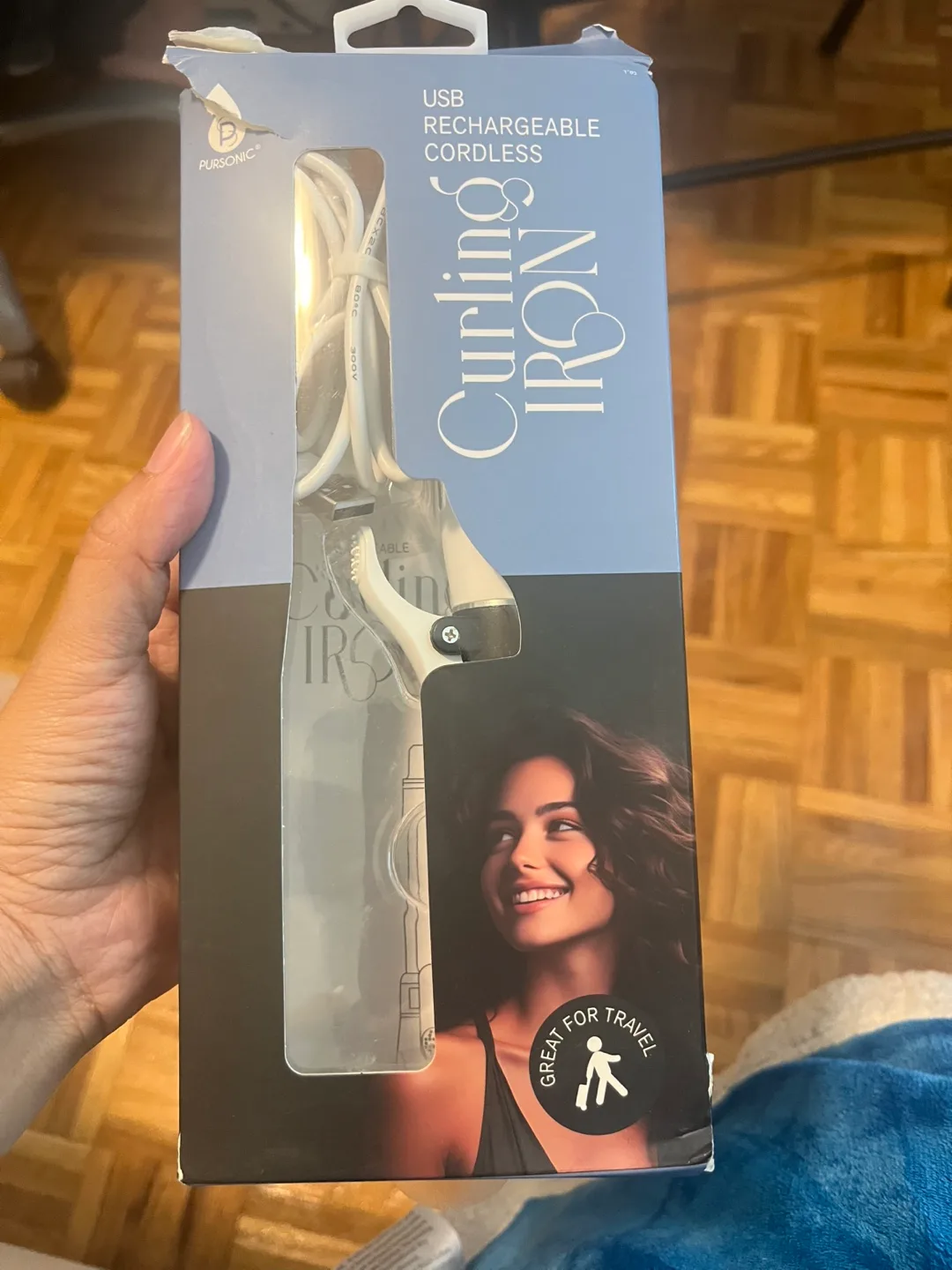 Pursonic Rechargeable Cordless Curling Iron - New! image indicator(5)