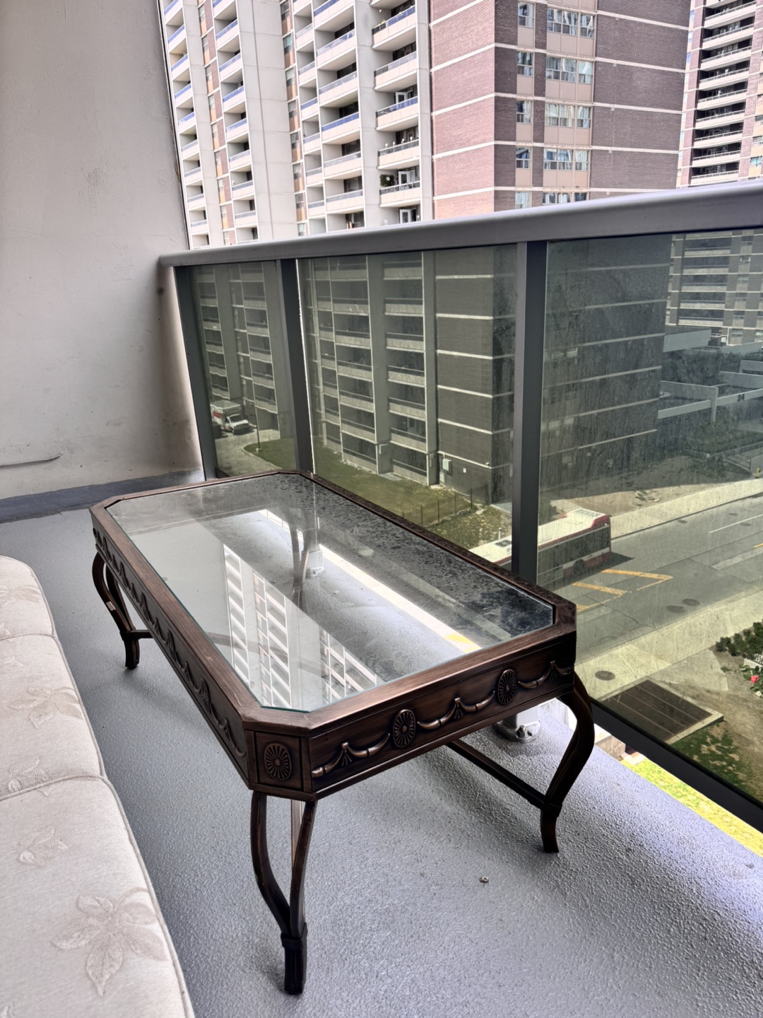 Glass Top Coffee Table - photo 2