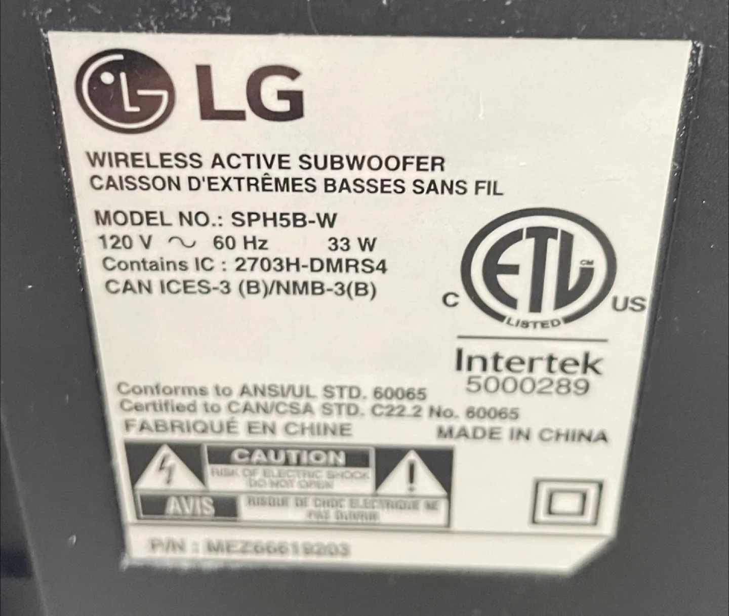 LG SH4 Sound Bar with SPH5B-W Subwoofer image indicator(4)