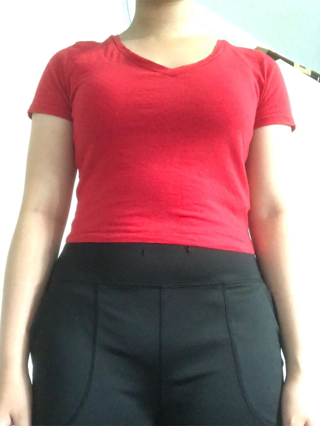Ambiance Red V-Neck T-Shirt thumbnail