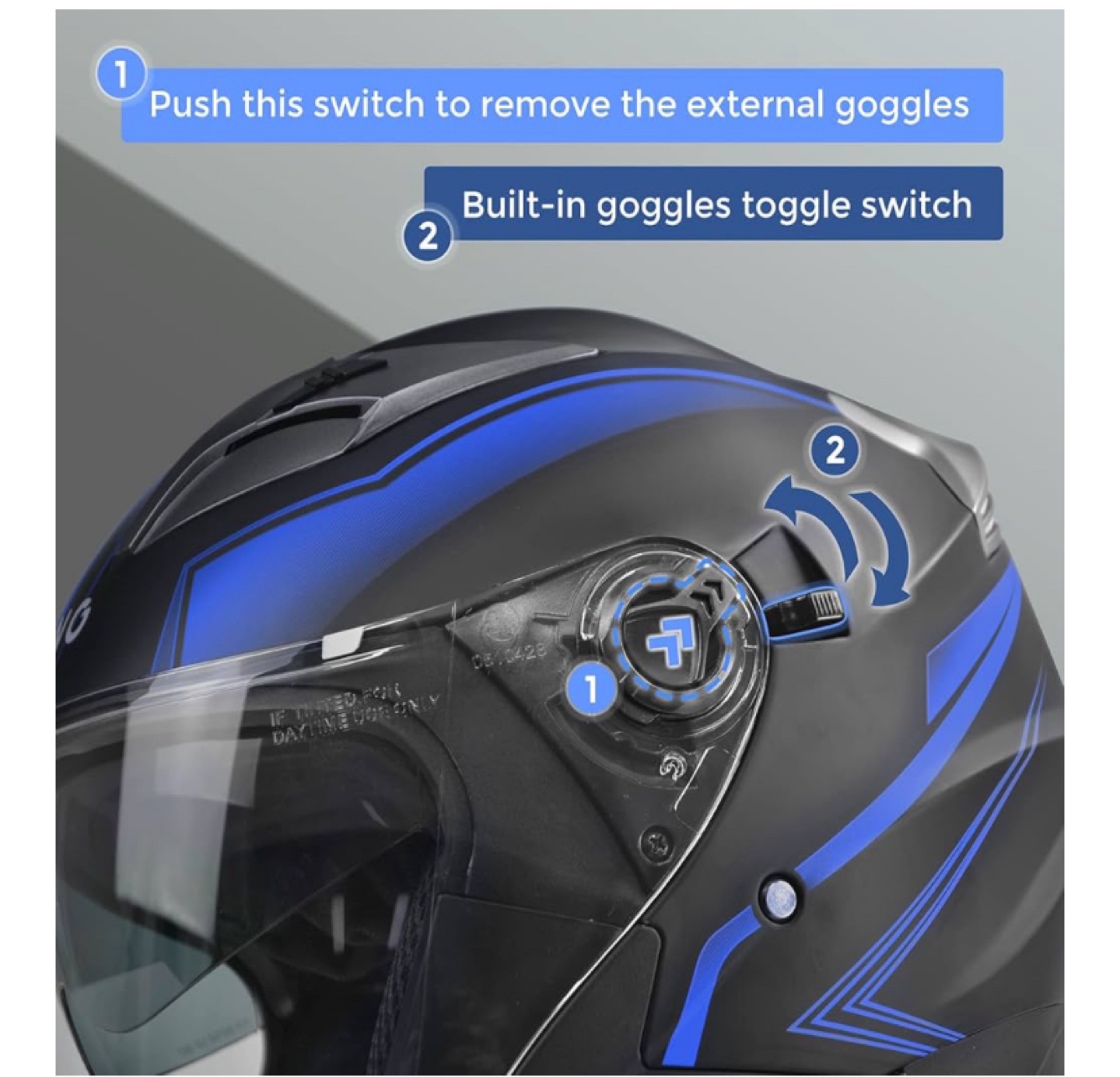 Sanqing 708 DOT Certified Helmet - XL - photo 5