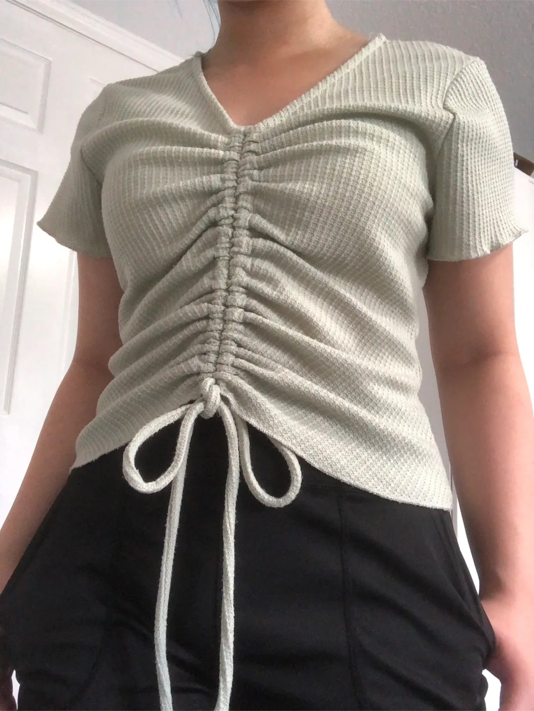 Paper Crane Green Top thumbnail