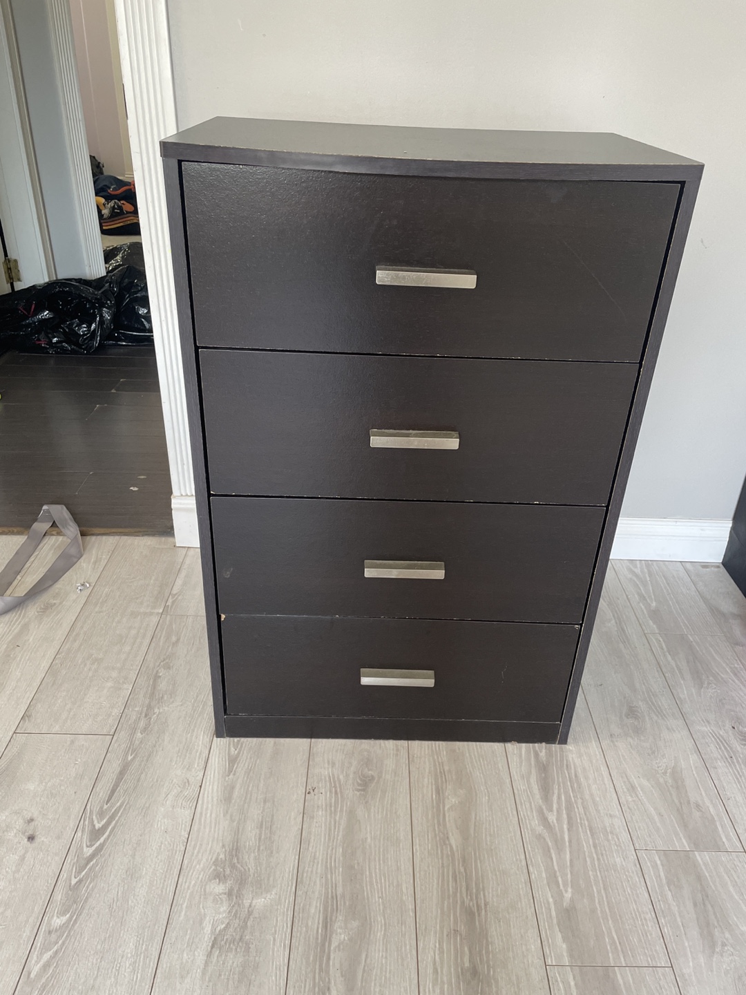 Dark Brown 4-Drawer Dresser