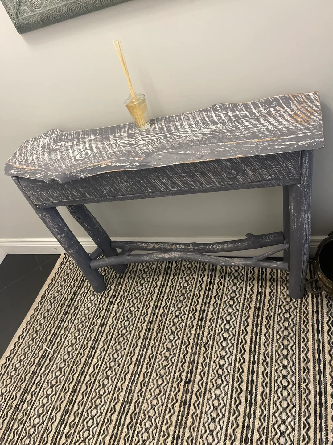 Rustic Wood Console Table thumbnail