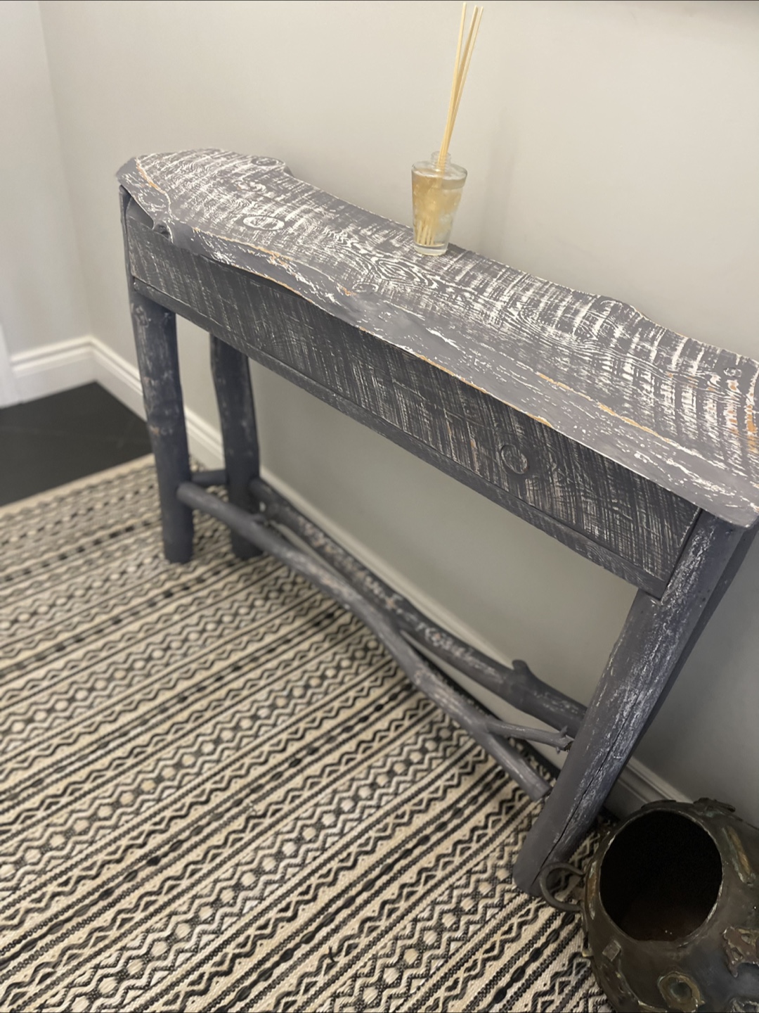 Rustic Wood Console Table - photo 2