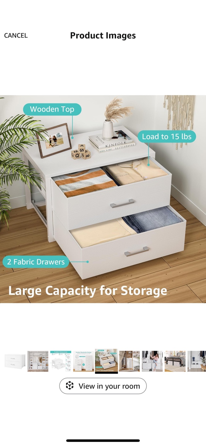 Boluo closet organizer drawer - photo 4