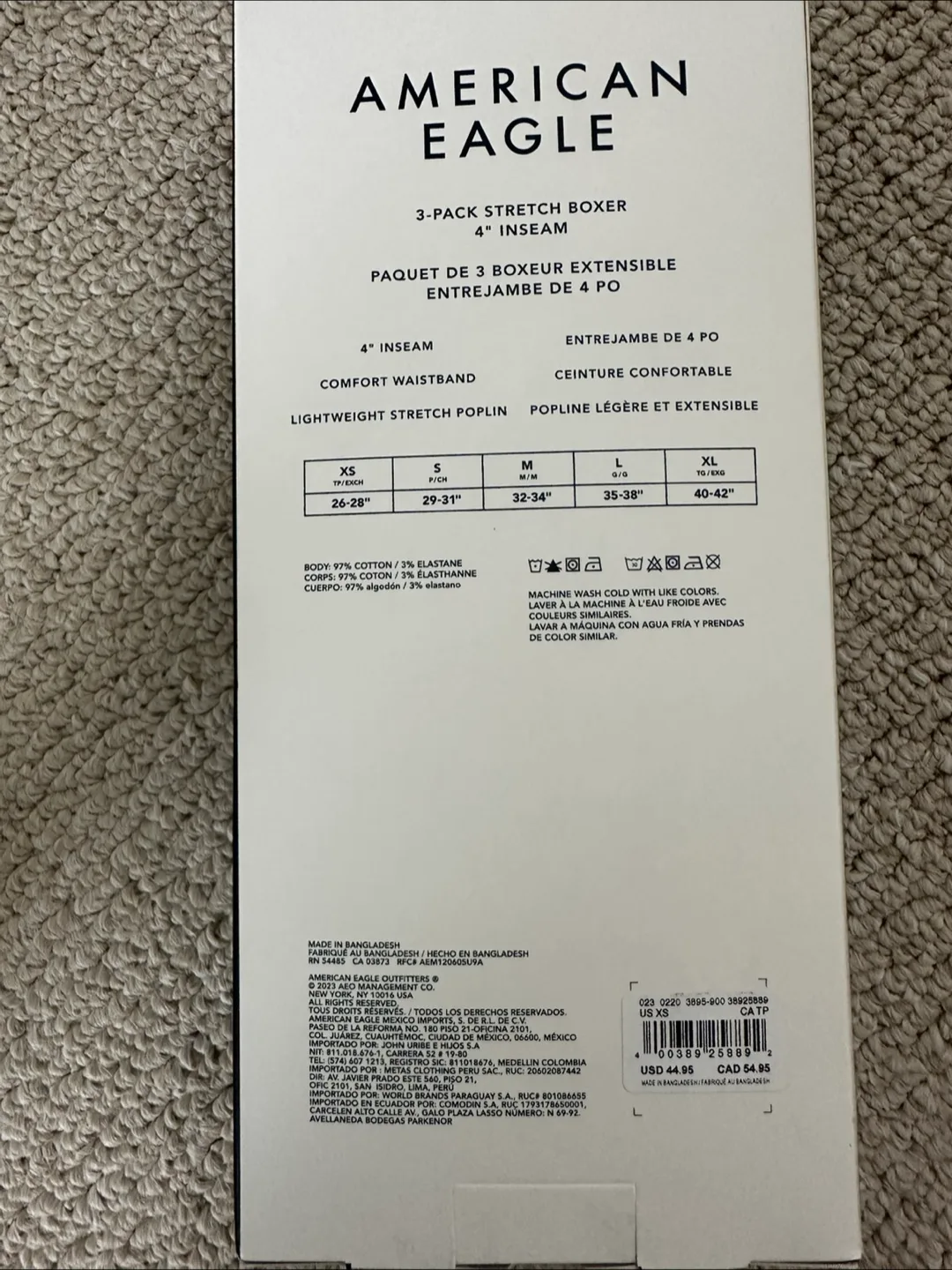 American Eagle Stretch Boxer 3-Pack - XS image indicator(2)