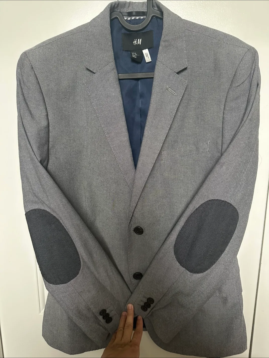 H&M Grey Blazer, Size 34 image indicator(4)