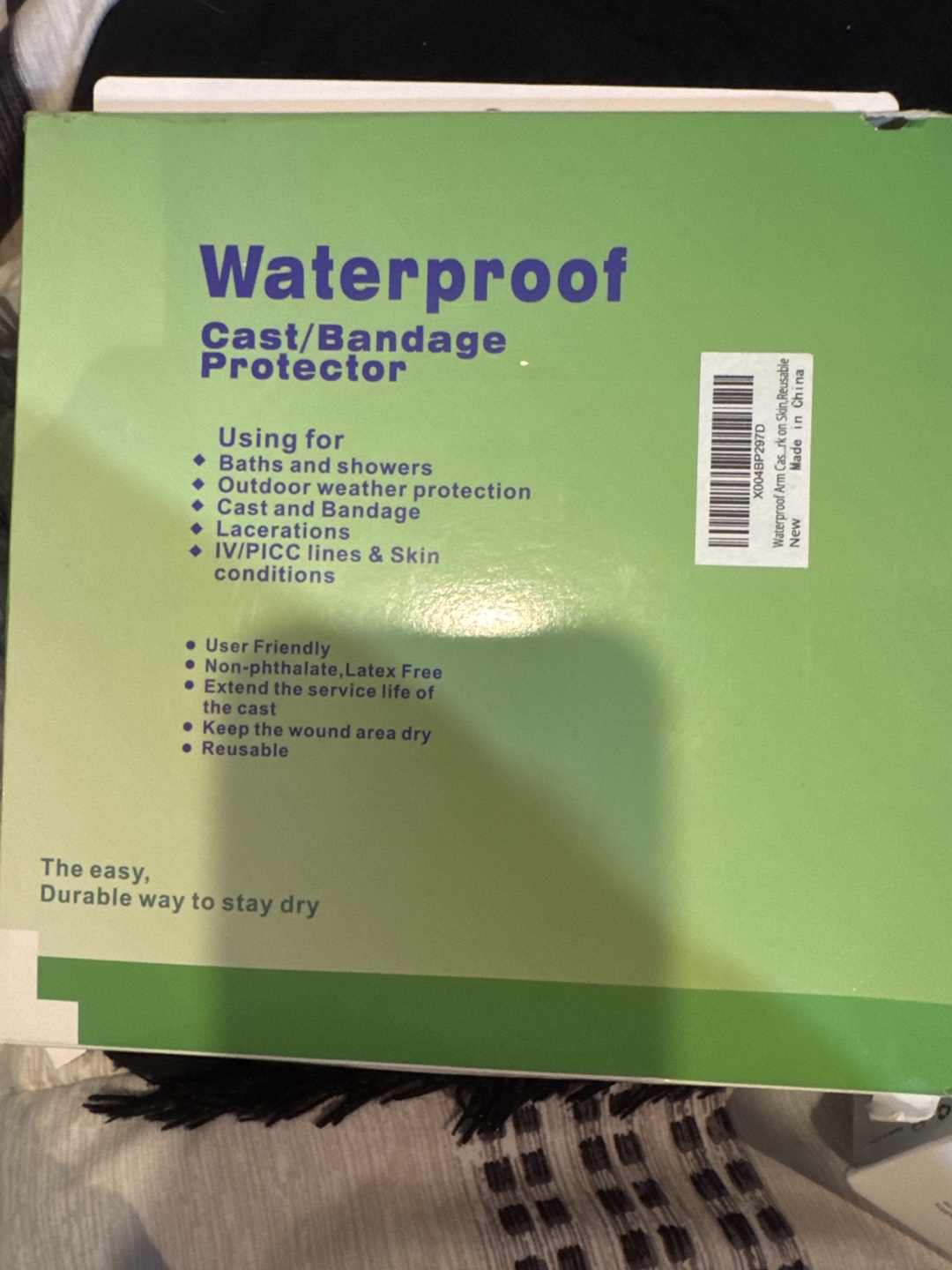 Waterproof Cast/Bandage Protector - New