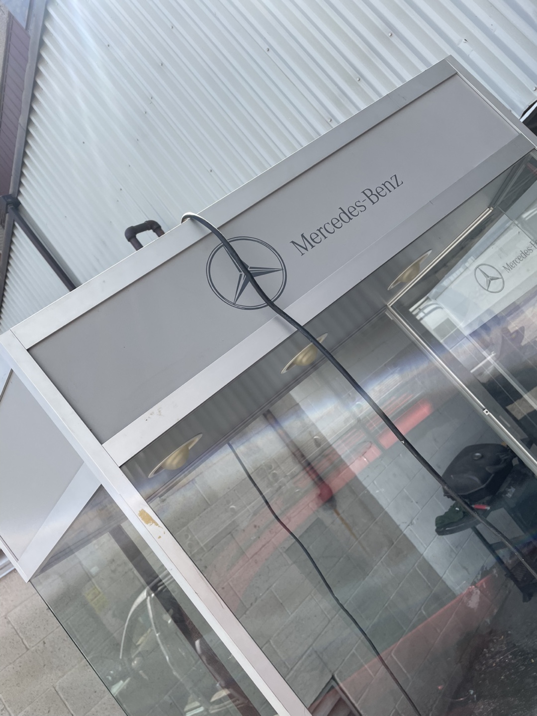 Mercedes-Benz glass Display Cabinet