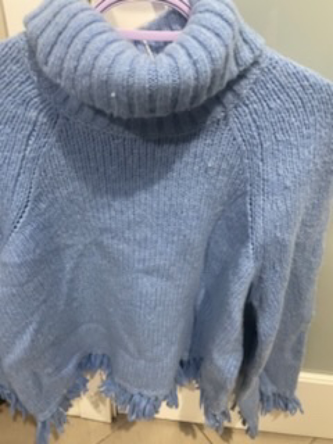 New Tory Burch Blue Poncho Size Large - photo 5