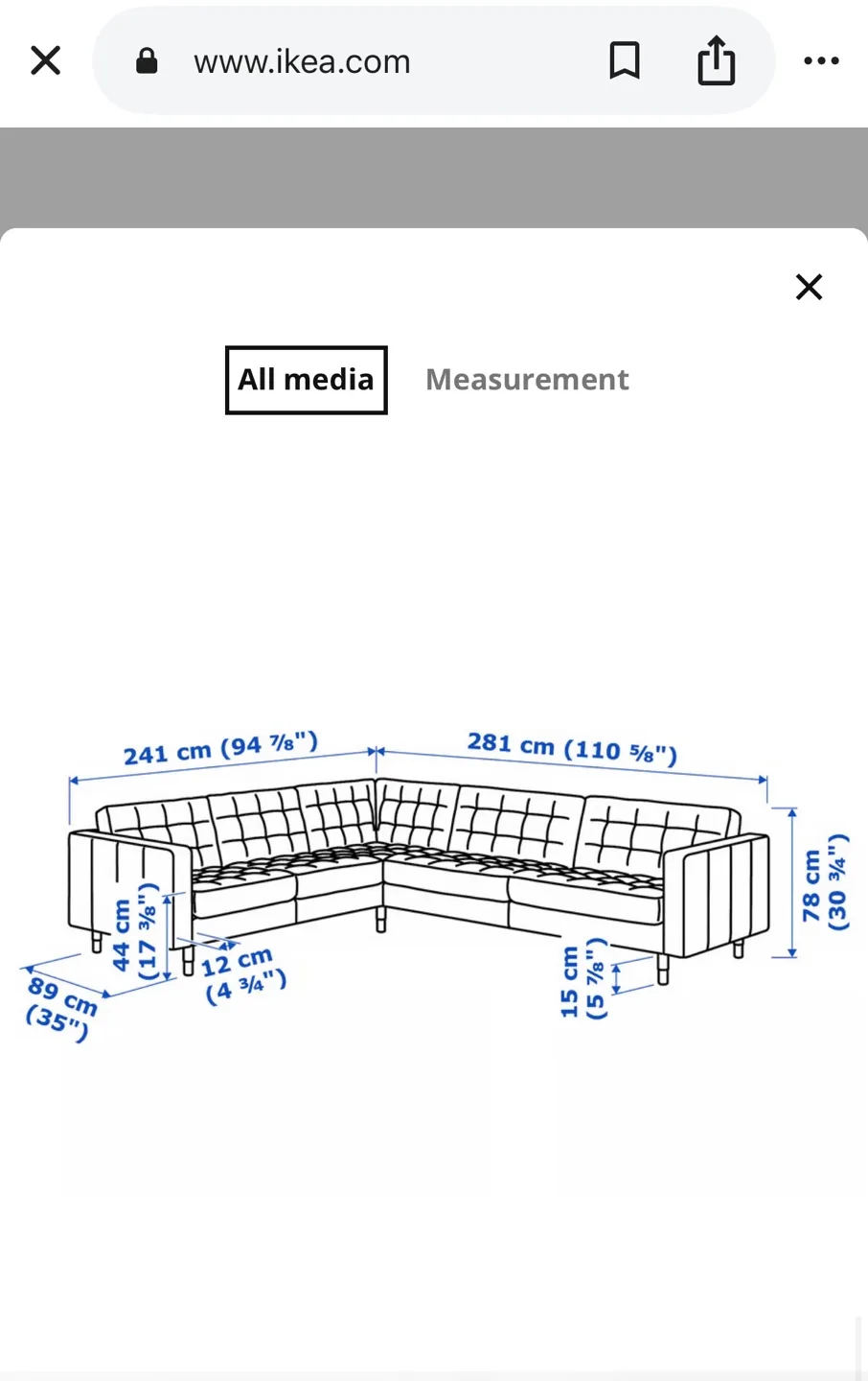 IKEA  landskrona Sectional Sofa - Off White image indicator(2)