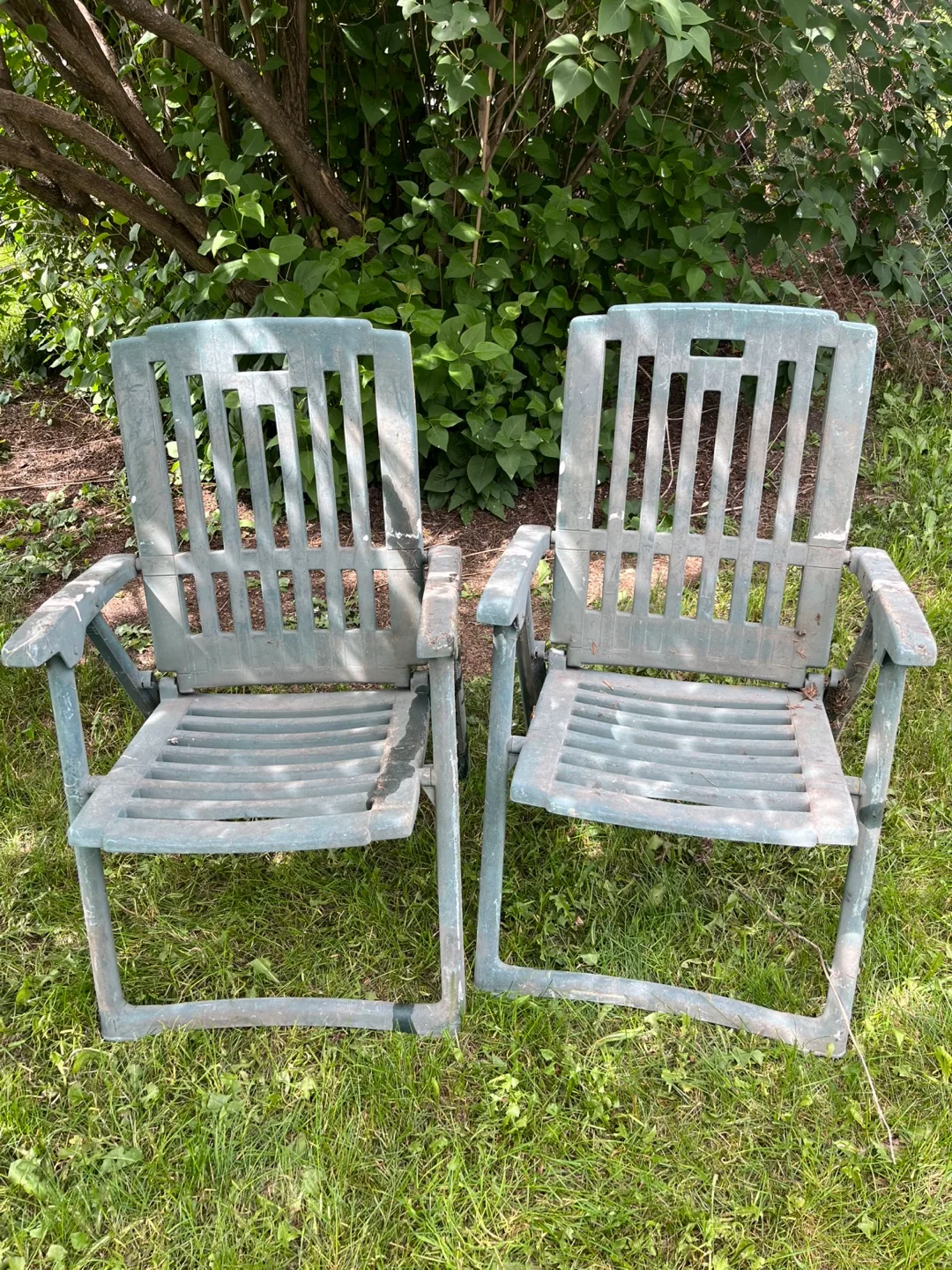 Pair of Outdoor Folding Chairs thumbnail