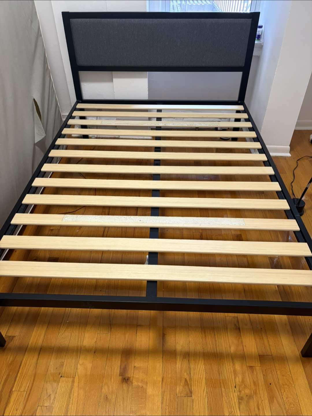 Full Bed Frame and headboard (mattress optional for free)