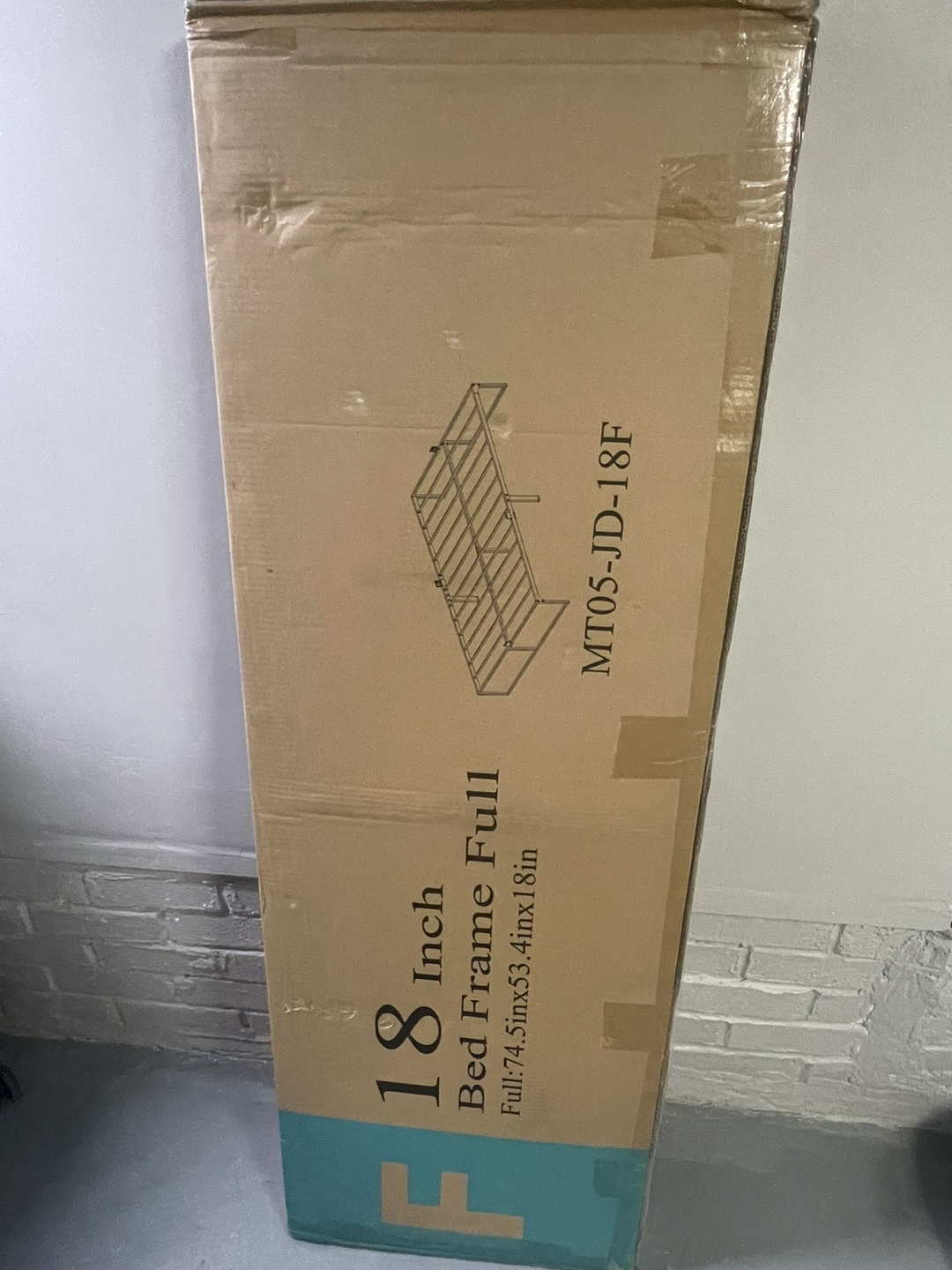 18 Inch Full Bed Frame- NEVER USED - photo 2