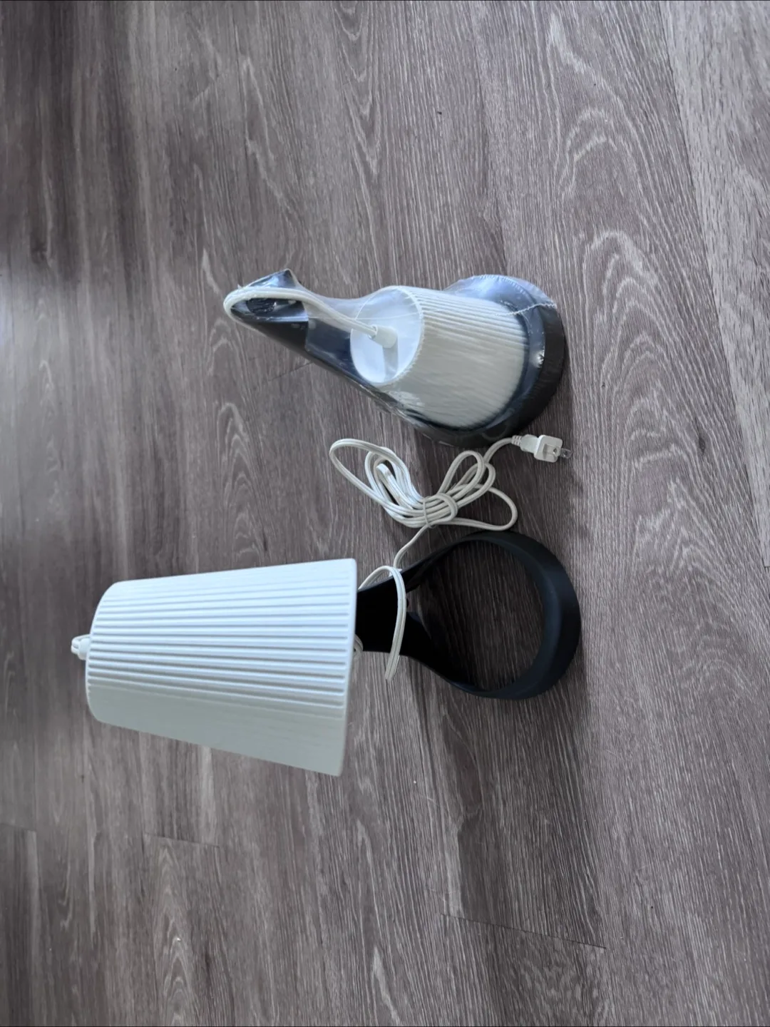 IKEA Skaftet Table Lamp Base with Shade - White image indicator(2)