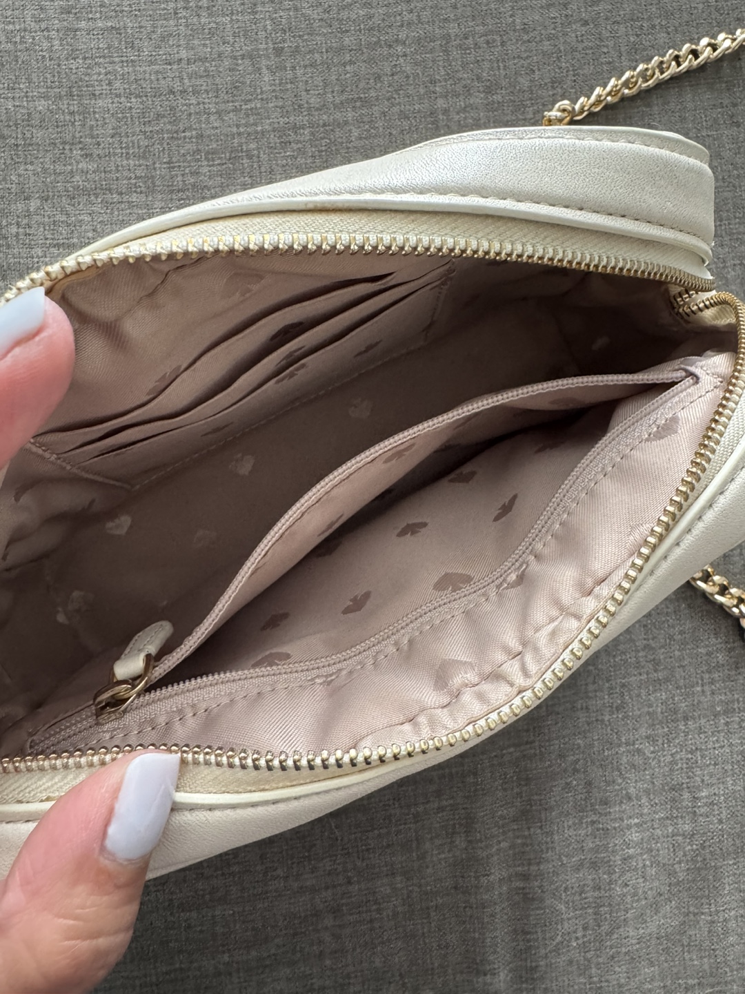 Kate Spade White Quilted Leather Crossbody Bag - photo 3