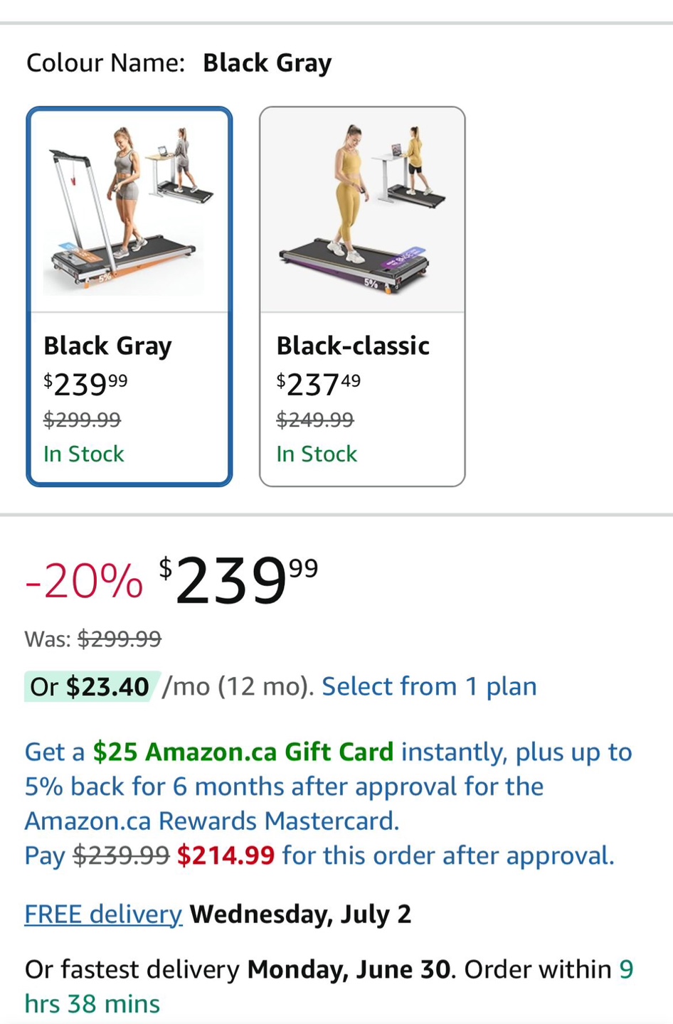 FITRIIU Under Desk Treadmill - Black Gray - photo 4