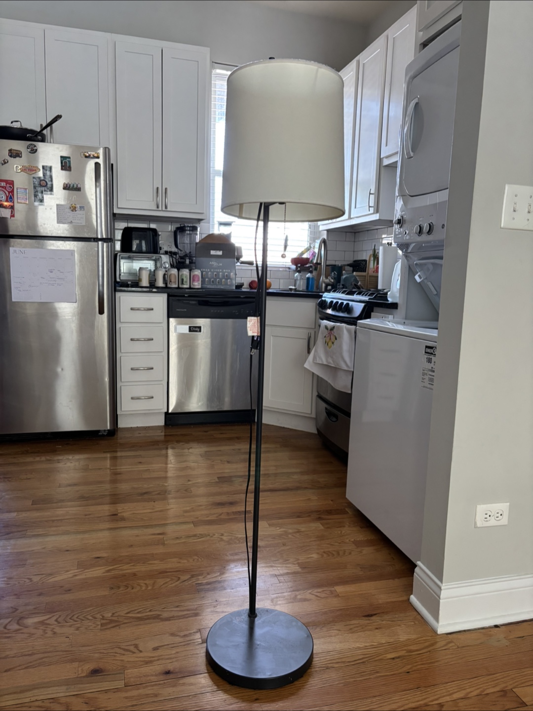 Standing Floor Lamp with White Shade - photo 3