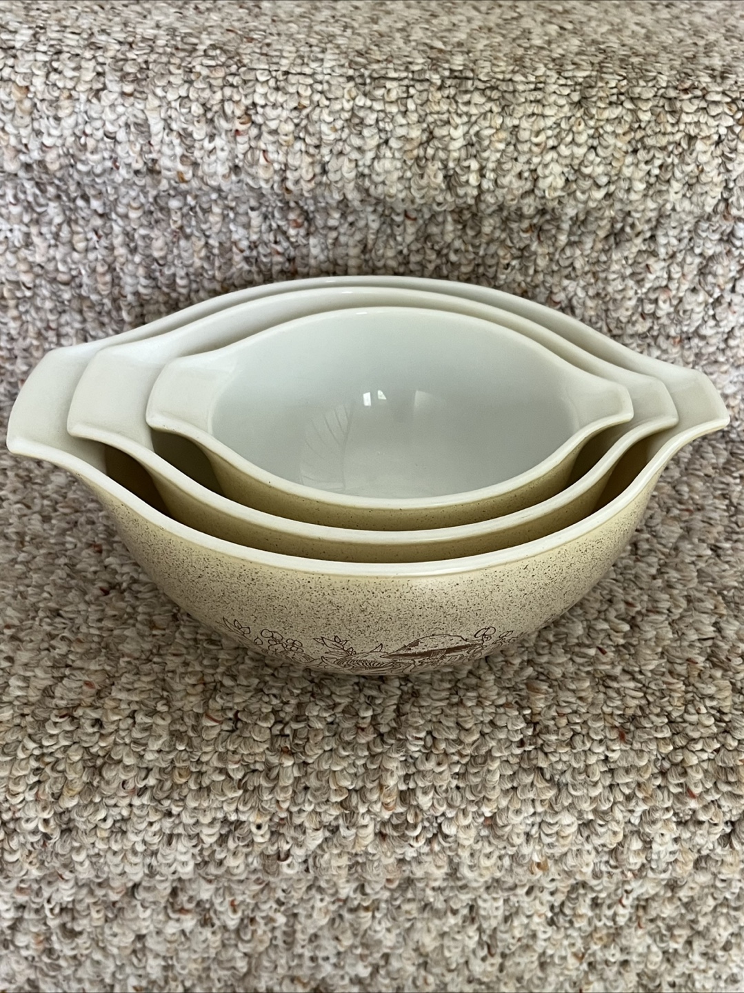 Vintage Pyrex Forest Fancies Nesting Bowls Set - photo 2