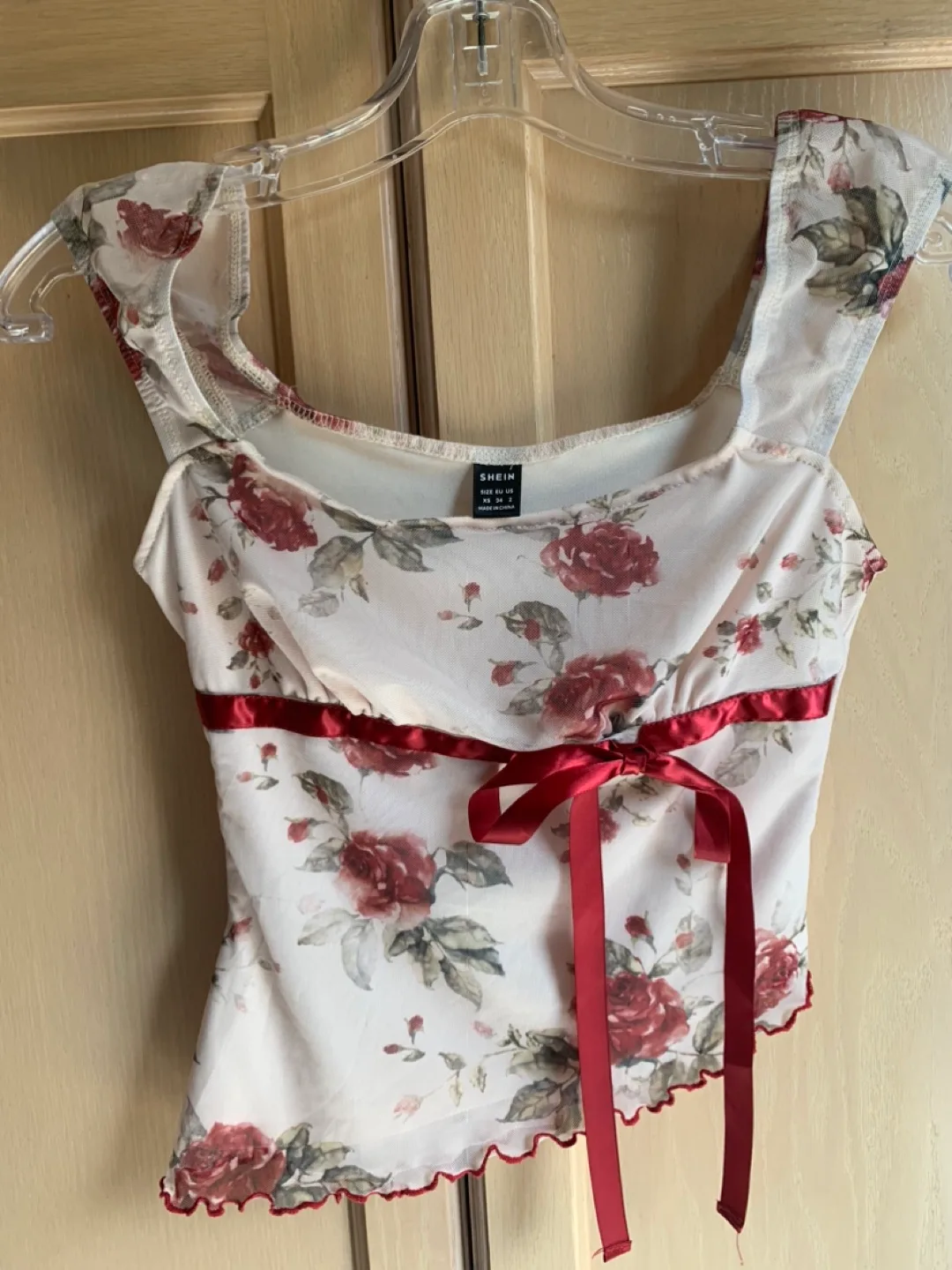 Floral Print Top - Size XS thumbnail