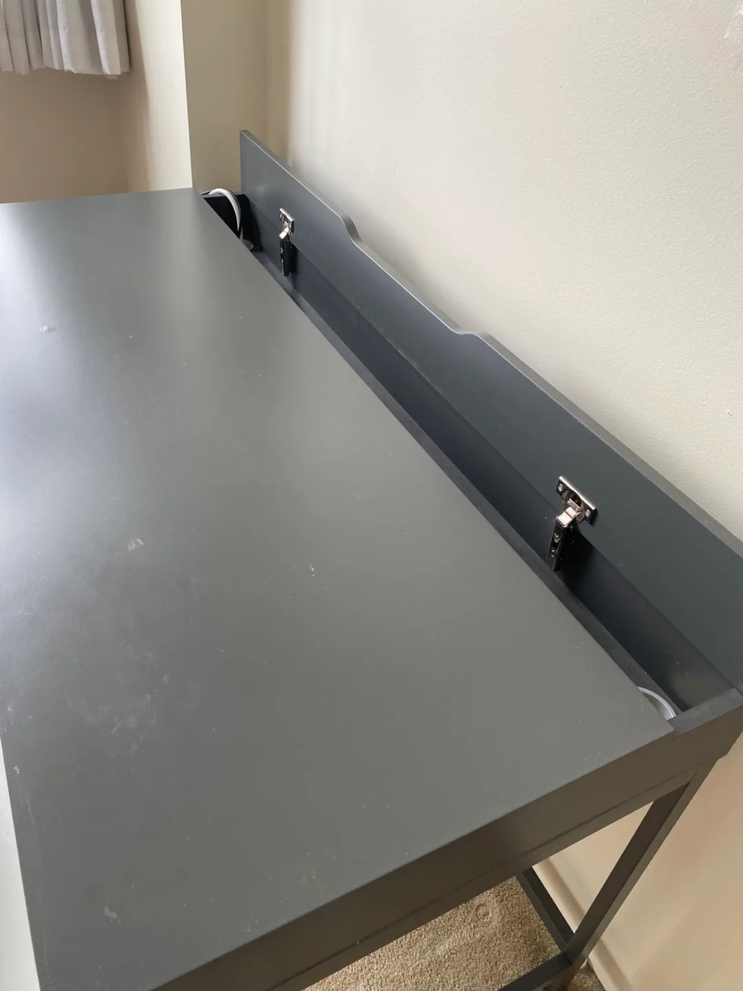 Grey Desk with Drawers image indicator(3)