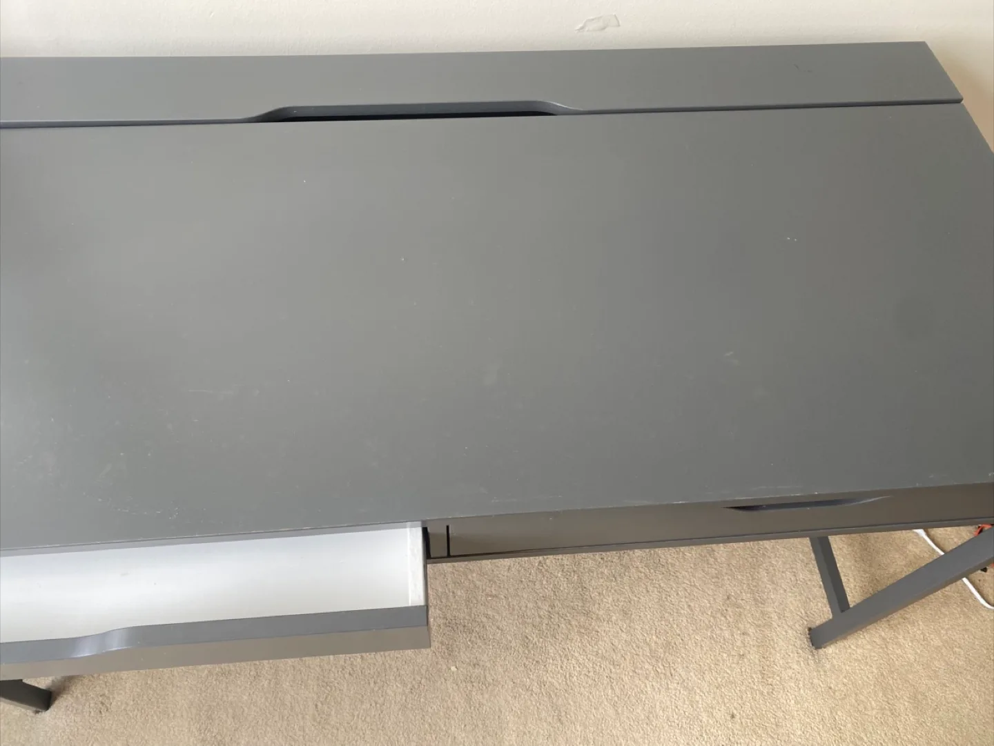 Grey Desk with Drawers image indicator(2)