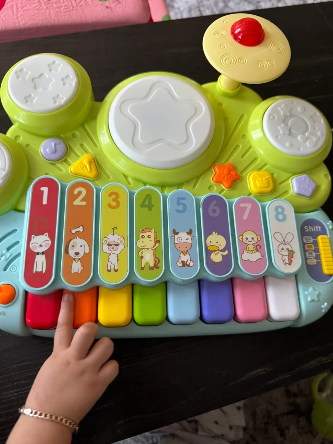 Kids Keyboard Piano Drum Set #freecycle thumbnail